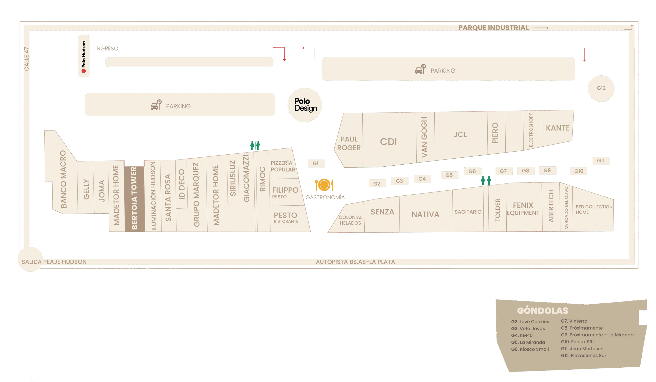 Mapa del Polo Design